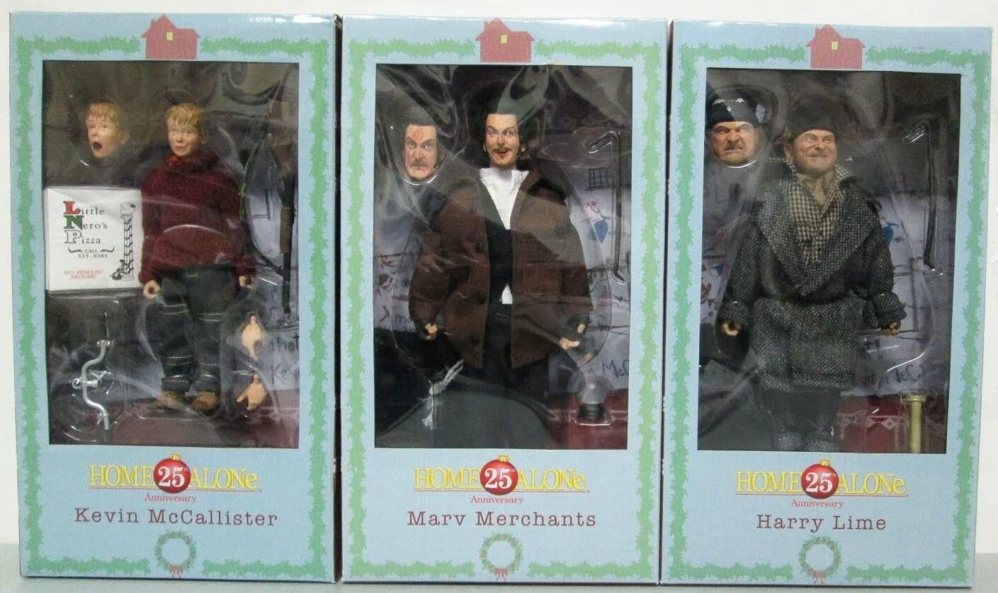 NECA Home Alone Figures Set Of 3 x Figures Kevin, Harry & Marv Case Fresh eBay