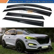For 2016-2021 Hyundai Tucson Mugen Style Window Visors Rain Guards Deflectors