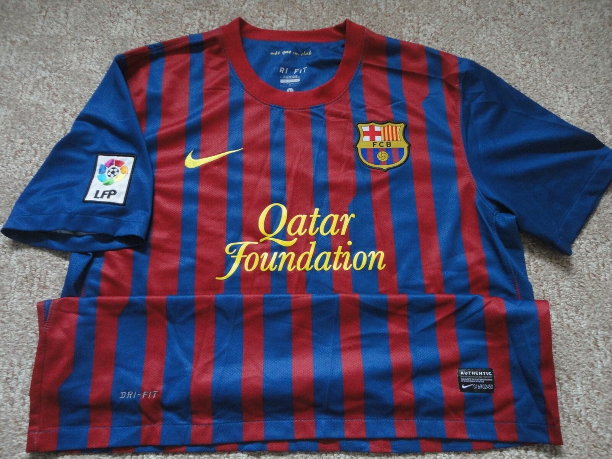 Authentic LFP Nike FC Barcelona FCB Blank Soccer Football Shirt