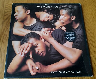 The Pasadenas Album Lp To Whom It May Concern VGC Vinyl hype sticker 1988 CBS 