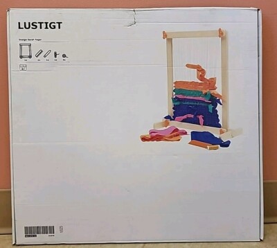 IKEA Lustigt Wooden Weaving Loom Set Sarah Fager 21576 Complete