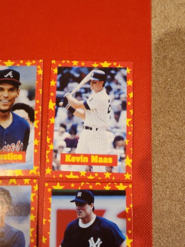LOT DE 9 CARTES PUZZLE rouge/jaune Nolan Ryan, Bo Jackson, Frank Thomas, Dave Justice - Photo 10 sur 12