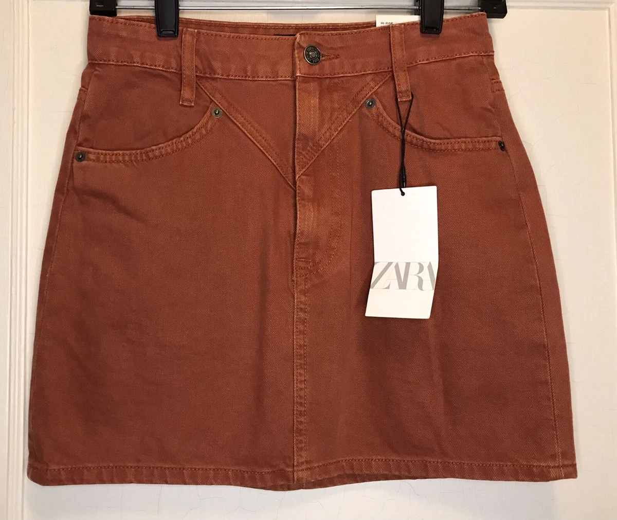 Zara corduroy top skirt with belt