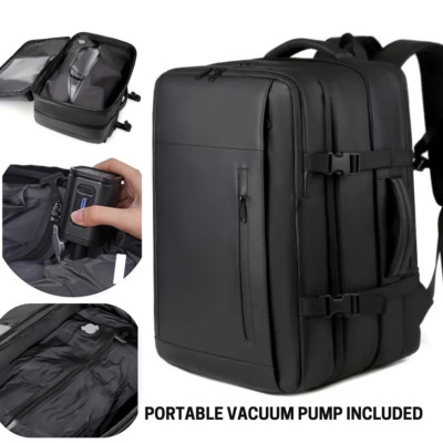 Travel Backpack With Air Pump 60L Vacuum Seal Vacuum Compression Carry On