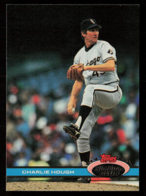 1991 Stadium Club Charlie Hough #579 Chicago White Sox Baseball Card