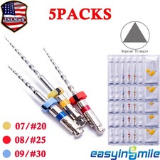 5Packs Dental Root Canal X-Retreatment Endo Files Endodontic NiTi Rotary Files