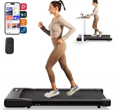 2.5HP Under Desk Treadmill Portable 2 in 1 Walking Pad with Remote & LED Display