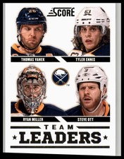 2013-14 Score #553 Ryan Miller / Steve Ott / Thomas Vanek/ Tyler Ennis TL Gold
