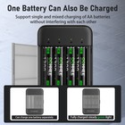 4PCS 1300mWh AAA Rechargeable Lithium Batteries 1.5V Fast Charging Storage Box — photo 3