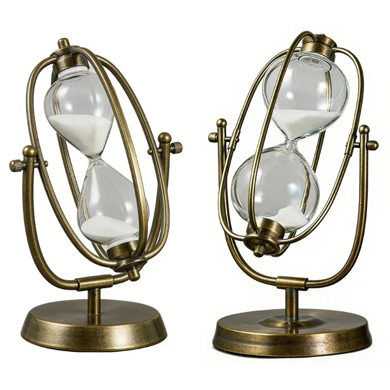Metal Sand Timer 15Min And 30Min Option For Relaxation And Time Management
