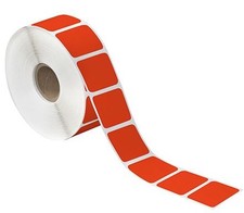 4 x 6 1/2" Red Desktop Direct Thermal Labels-230 Labels per Roll-12 per Roll
