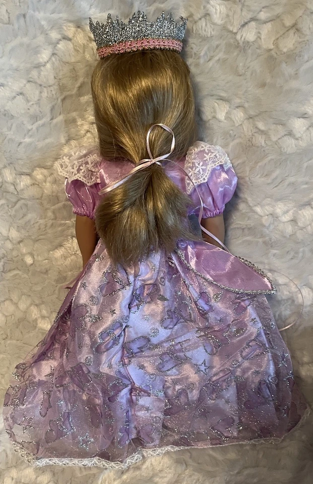 Rare Vtg 1998 Battat Blue Eyes - Movable LIds - Long Blonde Hair American Doll - Image 4 of 4