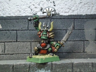 warhammer quest lair of the orc lord gorgut warboss metal warhammer fantasy