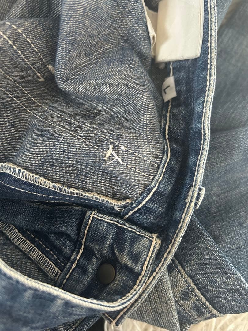 A Bathing Ape Denim Baker Pants Bape Sta Blue Size L Waist 88cm Inseam 80cm thumbnail 12