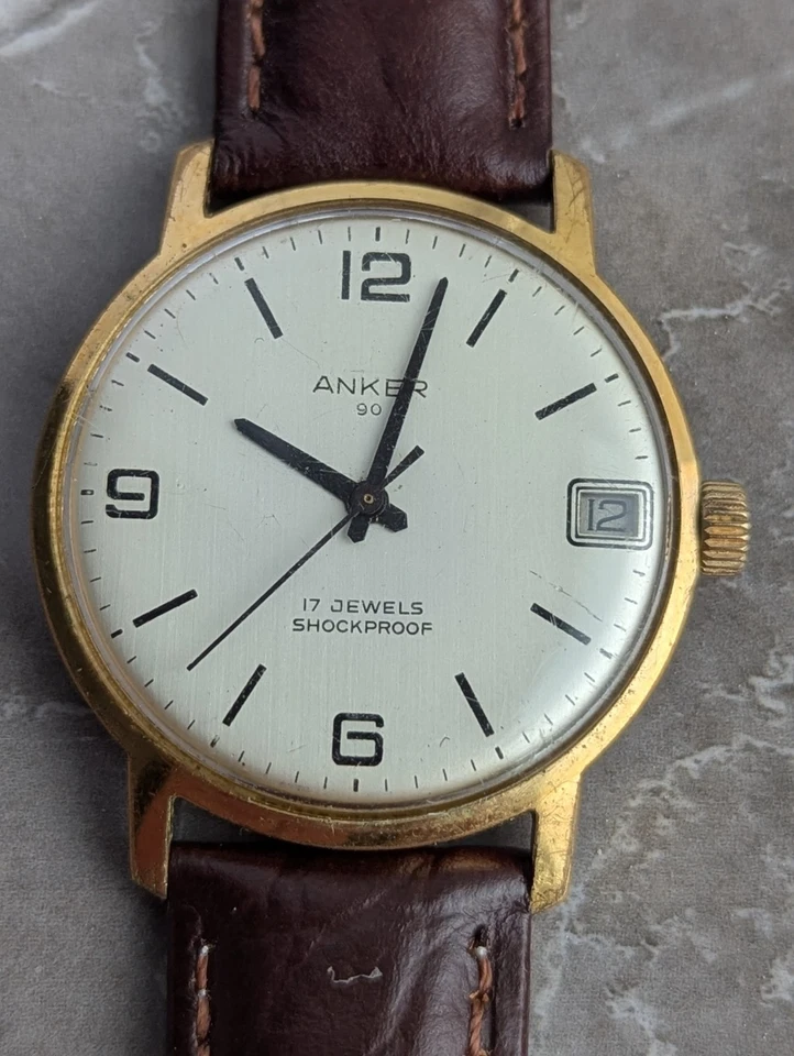 ⌚Reloj mecánico vintage ANKER 90 a prueba de golpes 17 joyas⌚ Foto 2 de 4
