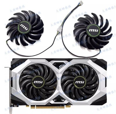 1PCS  /  RTX2060 SUPER 8GB VENTUS GRAPHICS CARD FAN PLD09210S12HH #jd