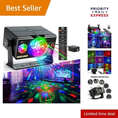 Vibrant LED Disco Ball Light with Remote Control - Perfect for Parties 500 Sq Ft