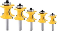 5tlg Bullnose Fr&auml;ser Set 8mm Schaft Radiusfr&auml;ser Oberfr&auml;se Holz