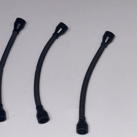 LEGO Lot Of 10 73590c01b  Flexible 8.5L Hose with Tabless Ends Black Yellow 6941