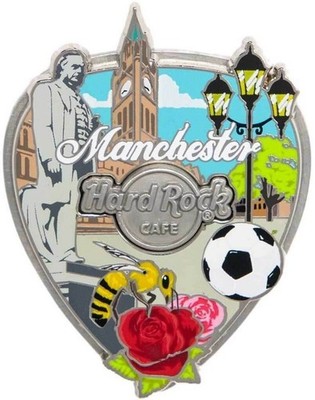 Hard Rock Cafe Manchester 3D Core Collage Guitar Pick Series Pin Badge