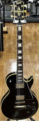 Burny RLC-60 Black Gold Hardware Made in Japan 1983 LP Custom Type E.Guitar