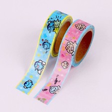 Tamagotchi Masking Tape Washi Roll Cute Deco Stationery 15mm x 5m