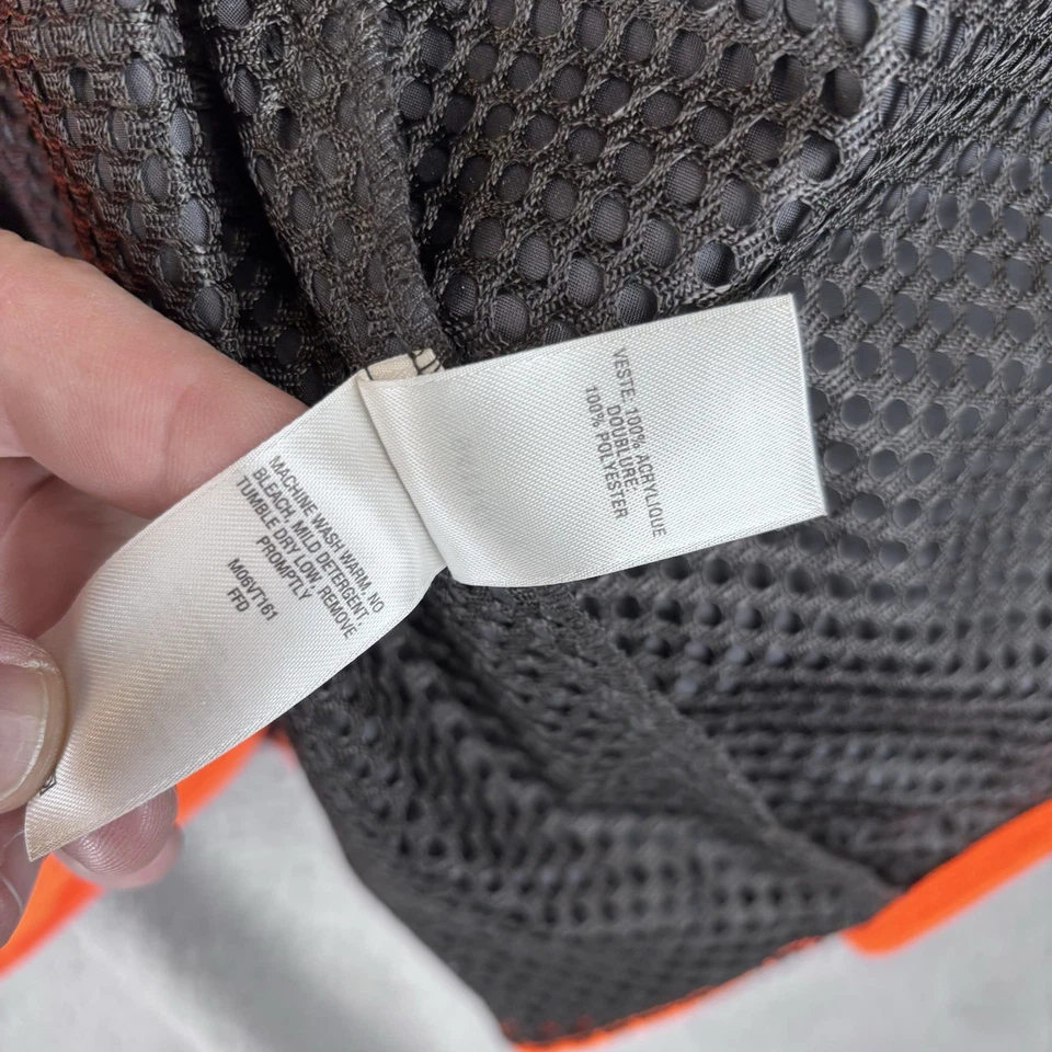 Cabela's Vest Mens Small Orange Blaze Hunting Shooting Zip Front Cargo Pockets - Image 4 of 4