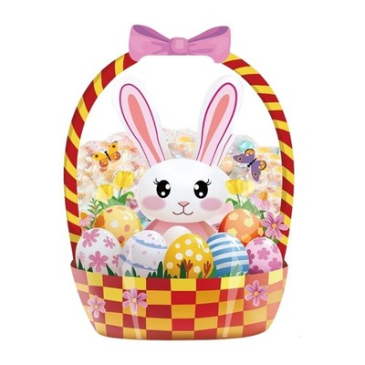 Clear Rabbit Shape Candy Bags For Easter Party Favor And Gift Packaging