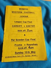 Womens League Cuo Final 4 Page Programme 13/05