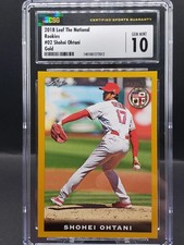 2018 Leaf National Rookies Shohei Ohtani #2 Gold /50 RC CSG 10 GEM MINT