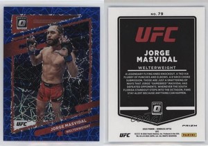 2022 Panini Donruss Optic UFC Blue Velocity Prizm Jorge Masvidal #79