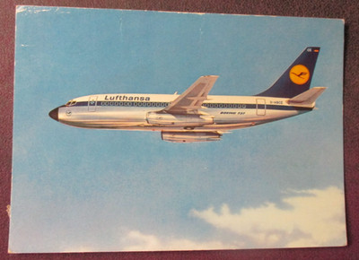 AK   Lufthansa,  gel. Flugpost  nach Wien,