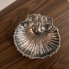 Reed and Barton 209 Silverplate Scallop Shell Grapes Serving Dish