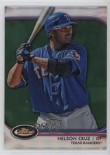 2012 Topps Finest Green Refractor 62/199 Nelson Cruz #27 0q3