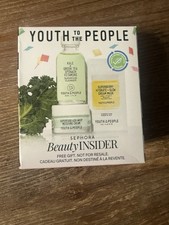 Sephora Beauty Insider Gift Youth to the People: Cleanser, Cream, Mask Set NIB