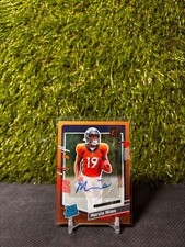 2023 Panini Clearly Donruss Orange Auto /75 Marvin Mims #74 Rated rookie