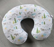 Boppy Original Nursing Pillow with Happy Camper Washable Cover, Gently Used