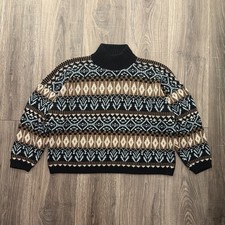 Vintage 1990  s Acrylic Pattern Sweater Size Medium