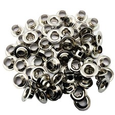 C.S. Osborne Nickel Grommets Washers N1-0 Size 0 1/4" Hole 144 Sets