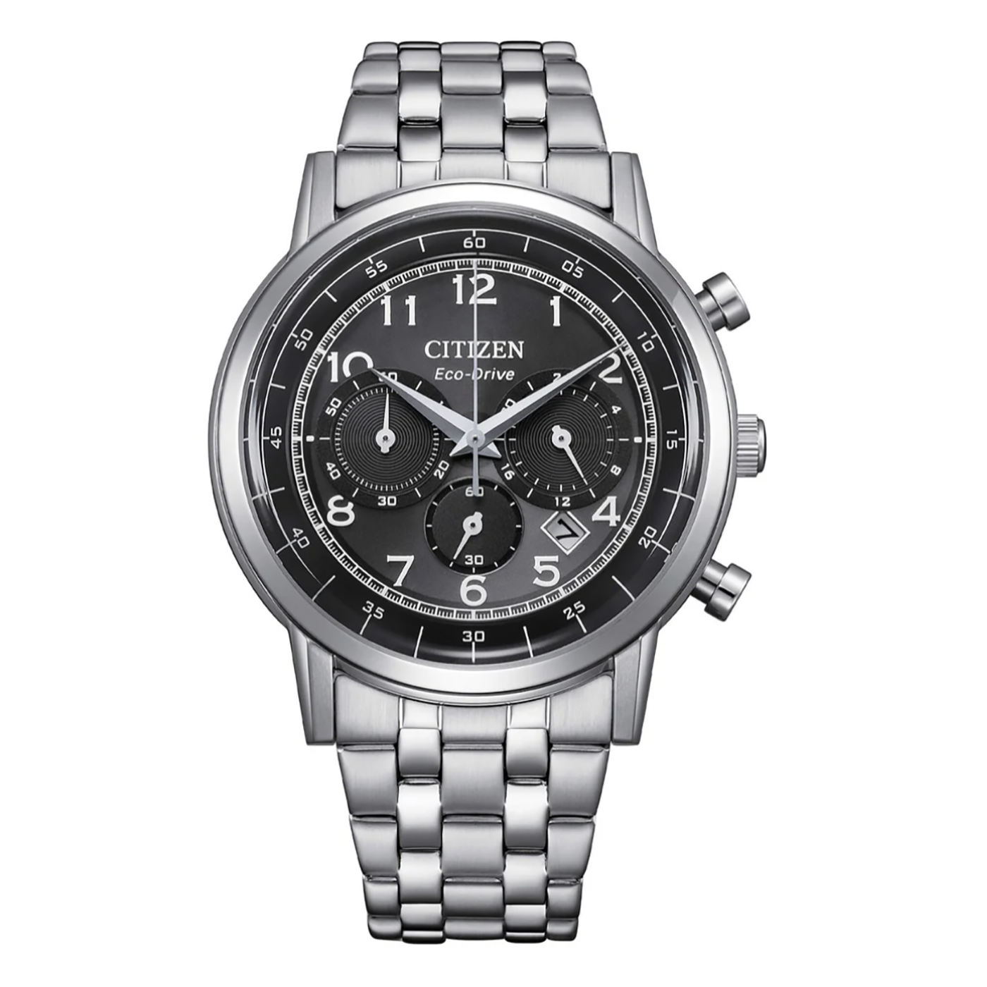 Citizen Chrono Classic Steel Black Dial Watch CA4630-53E
