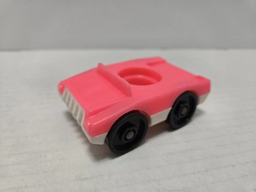 Vintage Fisher Price Little People Pink Salon Car HTF