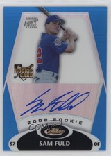 2008 Topps Finest Rookie Auto Blue Refractor /399 Sam Fuld #165 Auto 1dm4