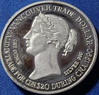 1990 Vancouver Trade Dollar, 1 Oz .999 Silver, Gateway To The Pacific