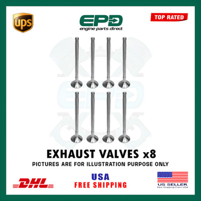 Auspuffventil Satz x8 für Ford Peugeot Land Rover Jaguar 224DT 2.2 Diesel