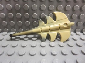 Lego Dragon Tail Barbed Marbled Black Pattern #1 51874pb01 Harry Potter 4767