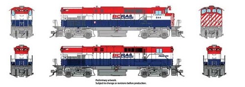 Rapido 33032 HO Montreal Lokomotive Works MLW M420 - M420B Set British Columbia | Zustand: New