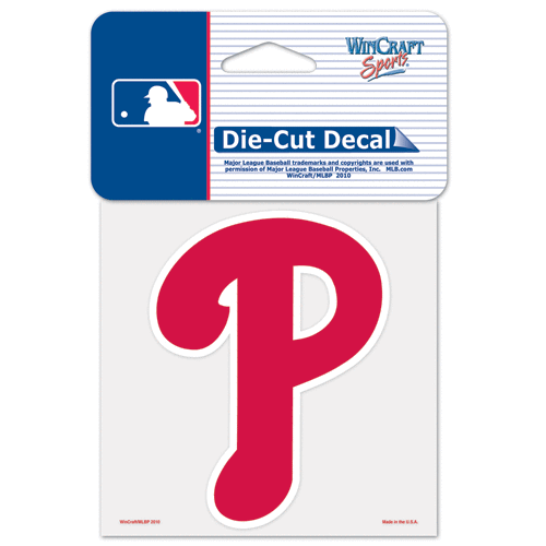 Philadelphia Phillies Car Window Decal 4 Decal Color - Foto 1 di 1