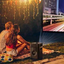 ION Projector Deluxe Portable Projector Speaker for Movies and Sports (Renewed)