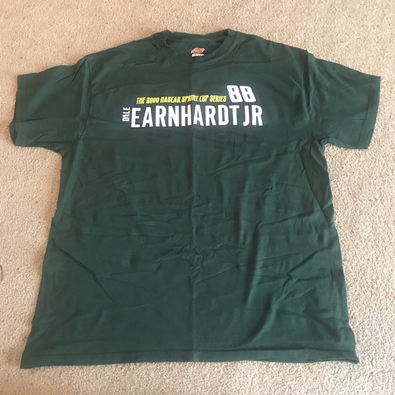 Dale Earnhardt Jr. #88 2009 NASCAR Sprint Cup Series Green T-Shirt Size XL LN