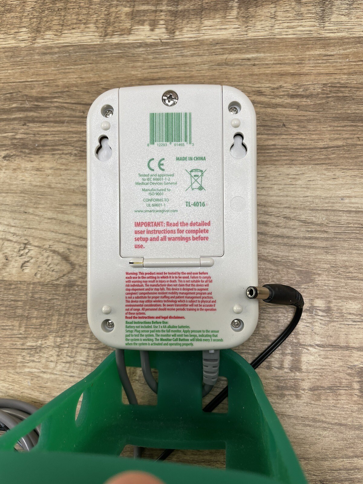 Smart Caregiver Economy  Tl-4016 Fall Prevention Monitor with Switch + Cords